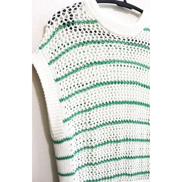 Madewell Stripe Open Stitch Sweater - Picture 3 of 6